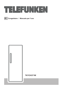 Manuale Telefunken TKYCH371W Congelatore