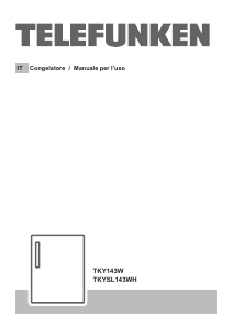 Manuale Telefunken TKYSL143WH Congelatore