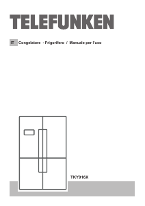 Manuale Telefunken TKY916X Frigorifero-congelatore
