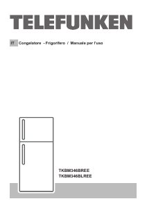 Manuale Telefunken TKBM346BLREE Frigorifero-congelatore