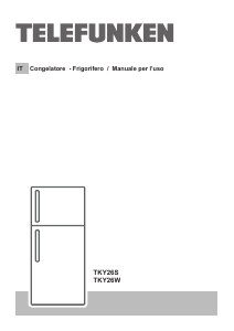 Manuale Telefunken TKY26W Frigorifero-congelatore