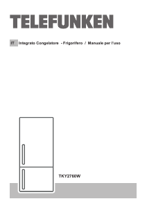 Manuale Telefunken TKY2760W Frigorifero-congelatore