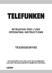 Manual Telefunken TE32552S38YXD LED Television