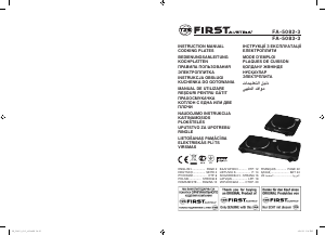 Mode d’emploi First Austria FA-5083-3 Table de cuisson