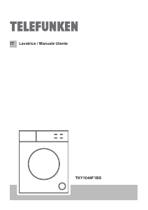 Manuale Telefunken TKY1044F1BS Lavatrice