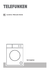 Manuale Telefunken TKY1044F2C Lavatrice