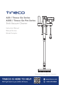Mode d’emploi Tineco A20 Go Series Aspirateur