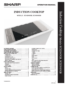 Handleiding Sharp SCH2443GB Kookplaat