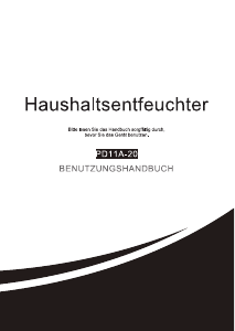 Bedienungsanleitung Dehumifer PD11A-20 Luftentfeuchter