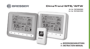 Handleiding Bresser 7007500HZI000 ClimaTrend Weerstation