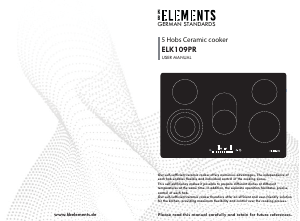 Handleiding KB Elements ELK109PR Kookplaat
