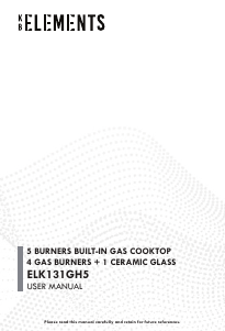 Handleiding KB Elements ELK131GH5 Kookplaat
