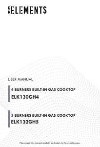 Handleiding KB Elements ELK130GH4 Kookplaat