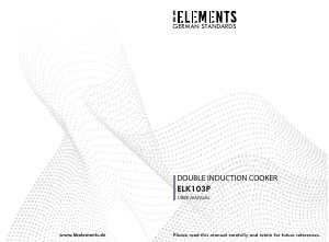 Handleiding KB Elements ELK103P Kookplaat