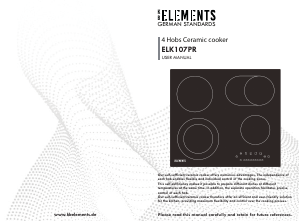 Handleiding KB Elements ELK107PR Kookplaat