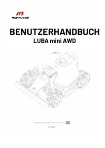 Bedienungsanleitung Mammotion LUBA Mini AWD Rasenmäher