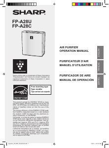 Mode d’emploi Sharp FP-A28C Purificateur d'air