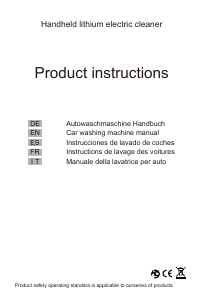 Manual de uso iOCHOW WG4-0821 Limpiadora de alta presión