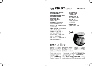 Bedienungsanleitung First Austria FA-5453-2 Kaffeemaschine