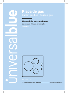 Handleiding universalblue UBE2411-21 Kookplaat