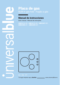 Handleiding universalblue UBE2408-21 Kookplaat
