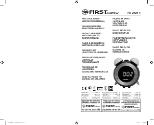 Manual First Austria FA-2421-4 Radio cu ceas 