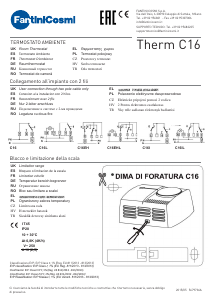 Manual Fantini Cosmi C16 Termostat