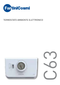 Manuale Fantini Cosmi C63 Termostato