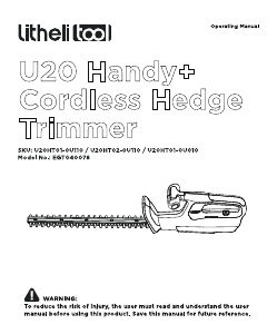 Bedienungsanleitung Litheli EGT040078 Heckenschere