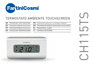 Manual Fantini Cosmi CH115TS Termostat