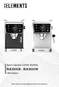 Handleiding KB Elements ELK203CW Espresso-apparaat