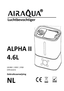 Handleiding Airaqua Alpha II Luchtbevochtiger