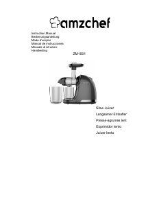 Bedienungsanleitung Amzchef ZM1501 Entsafter