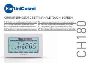 Manual Fantini Cosmi CH180 Intellicomfort Thermostat