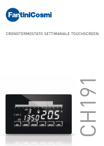 Manuale Fantini Cosmi CH191 Intellitouch Termostato