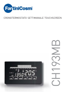 Manuale Fantini Cosmi CH193MB Intellitouch Termostato