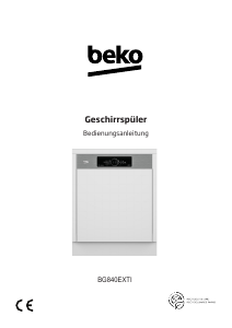 Bedienungsanleitung BEKO BG840EXTI Geschirrspüler