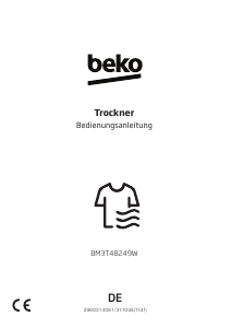 Bedienungsanleitung BEKO BM3T48249W Trockner