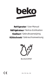Bedienungsanleitung BEKO BLSA215M4F Kühl-gefrierkombination