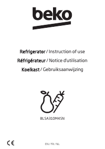 Mode d’emploi BEKO BLSA310M4SN Réfrigérateur