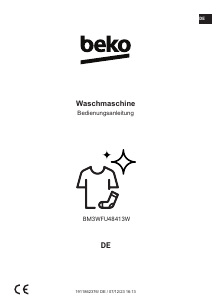 Bedienungsanleitung BEKO BM3WFU48413W Waschmaschine