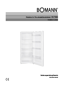 Bedienungsanleitung Bomann VS 7363 E Kühlschrank