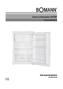 Bedienungsanleitung Bomann KS 7251 E Kühlschrank