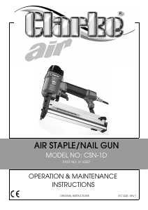 Manual Clarke CSN 1D Nail Gun