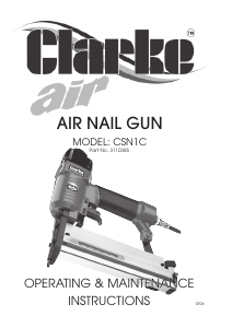 Manual Clarke CSN 1C Nail Gun