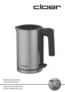 Bedienungsanleitung Cloer 4990 Wasserkocher