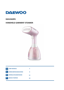 Mode d’emploi Daewoo DGS1502PK Défroisseur