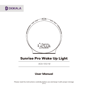 Bedienungsanleitung Dekala ACA-002-M Wake-up light