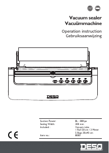 Manual Desq 8000 Vacuum Sealer