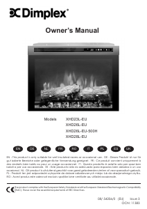 Manual de uso Dimplex XHD23L-EU Chimenea electrica